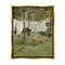 Stupell Industries Classic Clothesline Yard Scene Framed Floater Canvas Wall Art